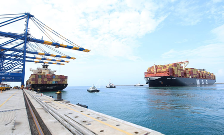 World’s largest container ship MSC IRINA arrives at Adani’s Vizhinjam International Seaport