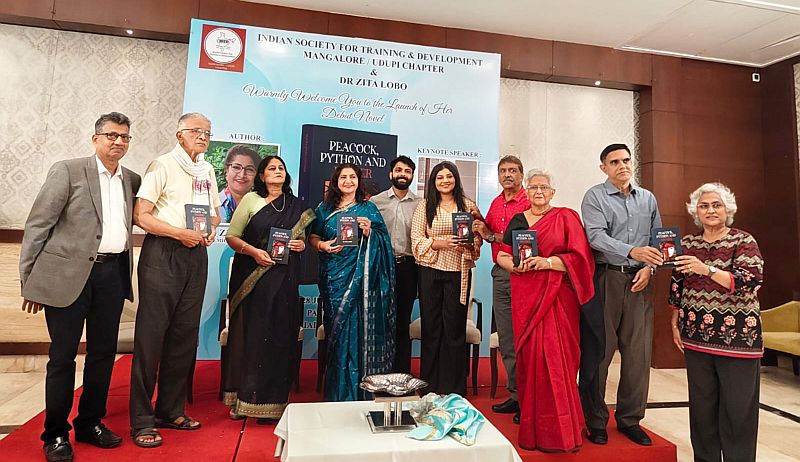 Dr. Zita Lobo Launches Debut Novel Peacock, Python and Esther in Mangaluru