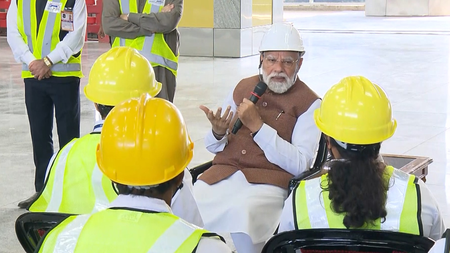 PM Modi interacts with MAHSR team in Surat, hails their role in India’s 1st bullet train project