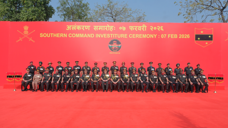 Indian Army’s Southern Command honours personnel and units at investiture ceremony in Ahmedabad