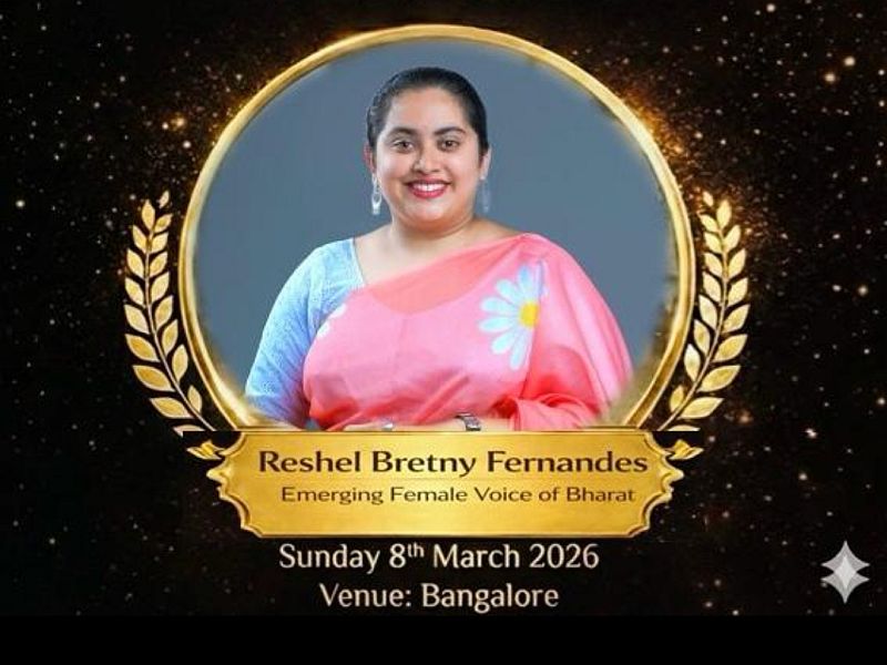 Young Author and Orator Reshel Bretny Fernandes to be Recognized as Emerging Voice of Bharat