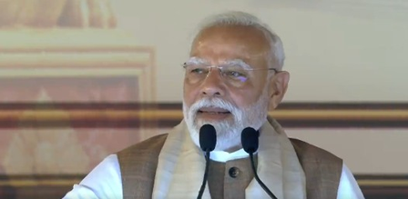 PM Modi lists 9 ‘convictions’ at K’taka event, calls for water conservation, promoting swadeshi, healthy living