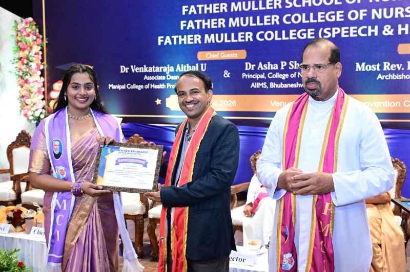 Graduation Ceremony of Father Muller School & College of Nursing and Father Muller College (Speech & Hearing) Celebrated