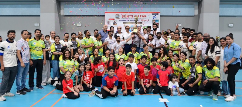 Bunts Qatar Successfully Organizes Karnataka-Based Association Badminton Tournament Season 3
