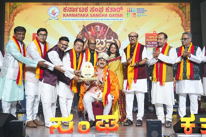 Prestigious ‘Swara Yogi’ Title Conferred Upon Renowned Singer Mr. Rajesh Krishnan During ‘Sambrama 2026’ in Doha, Qatar
