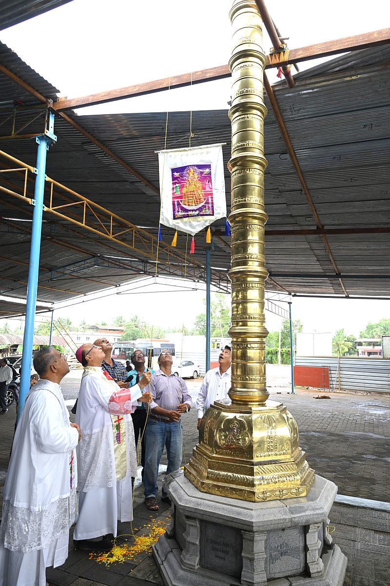 Nine-Day Novena Begins Ahead of Annual Feast of Our Lady of Velankanni Shrine Kalmady